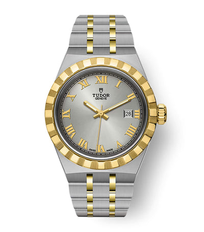 Harrods TUDOR Royal Stainless Steel and Yellow Gold Watch 28mm- Buy online at McGrocer