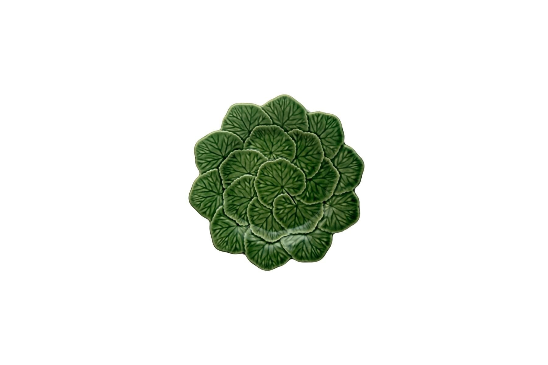 Bordallo Pinheiro ceramic fruit plate geranium 22cm, UK version