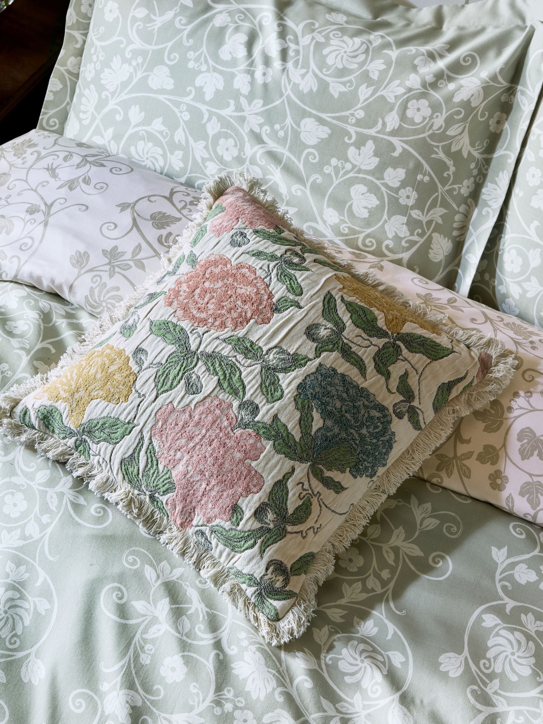 Historic Royal Palaces Albert Jacquard cushion 45cm (British brand)