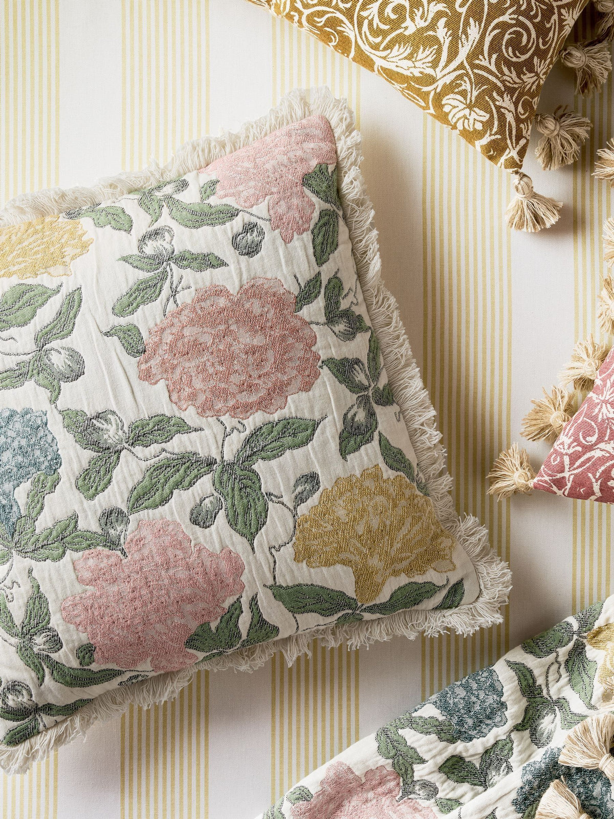 Historic Royal Palaces Albert Jacquard cushion 45cm (British brand)