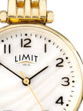 Limit gold tone mother-of-pearl watch, UK version