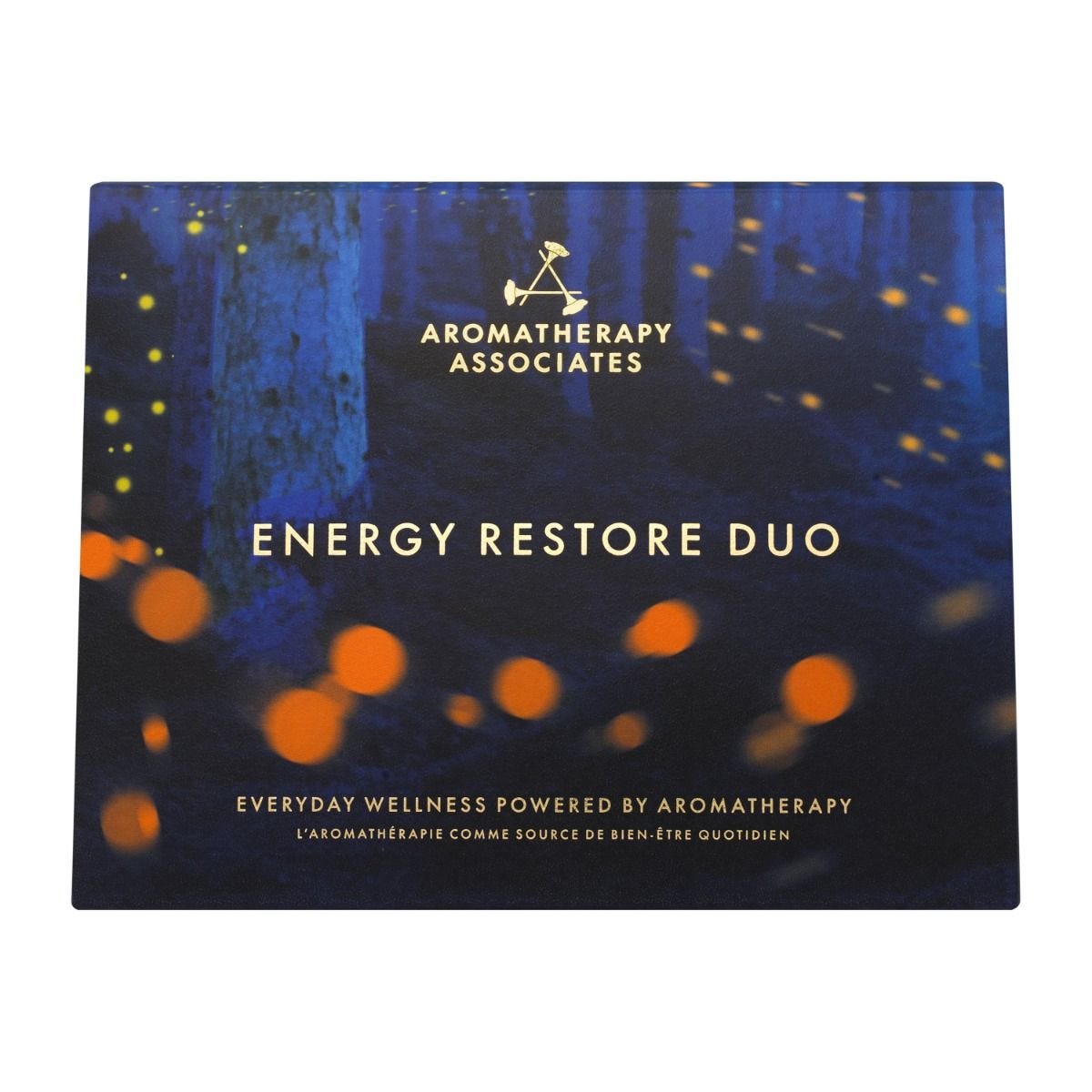 Aromatherapy Associates Energy Restore gift set, bath oil and brush (British brand)