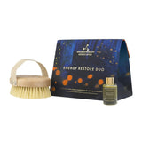 Aromatherapy Associates Energy Restore gift set, bath oil and brush (British brand)