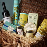 Fortnum and Mason wicker gift hamper with teatime treats - British product