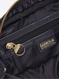 Barbour International black quilted Sloane crossbody bag (British brand)