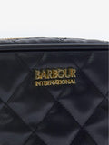 Barbour International black quilted Sloane crossbody bag (British brand)
