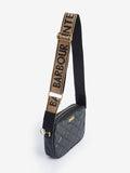 Barbour International black quilted Sloane crossbody bag (British brand)