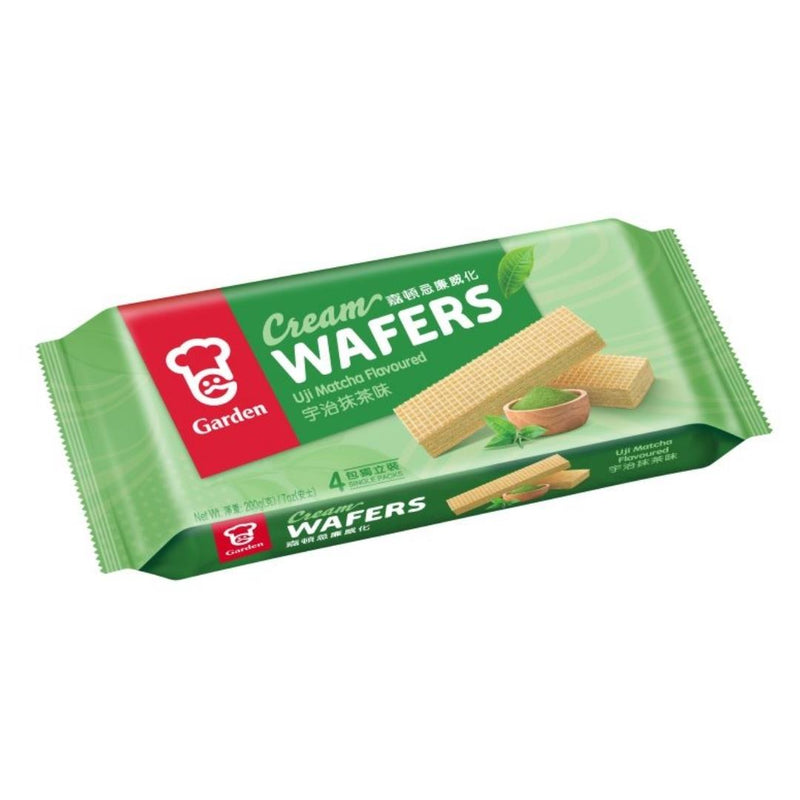 Garden cream wafers in Uji Matcha flavour - British product