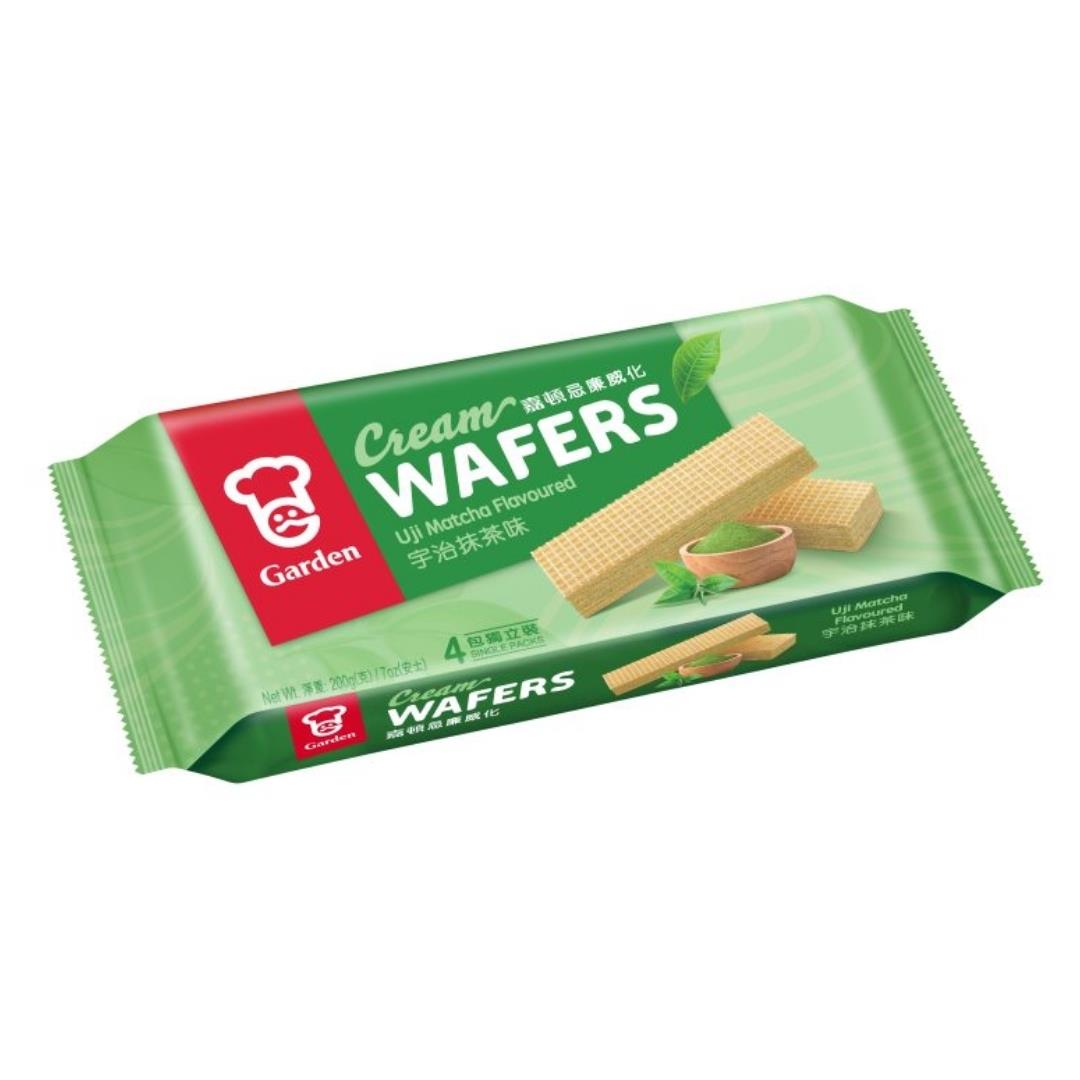 Garden cream wafers in Uji Matcha flavour - British product
