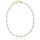 Laura Vann baroque pearl gold necklace, UK version
