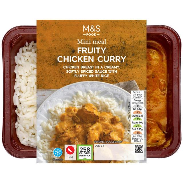 M&S Fruity Chicken Curry with Rice Mini Meal   200g GOODS M&S   