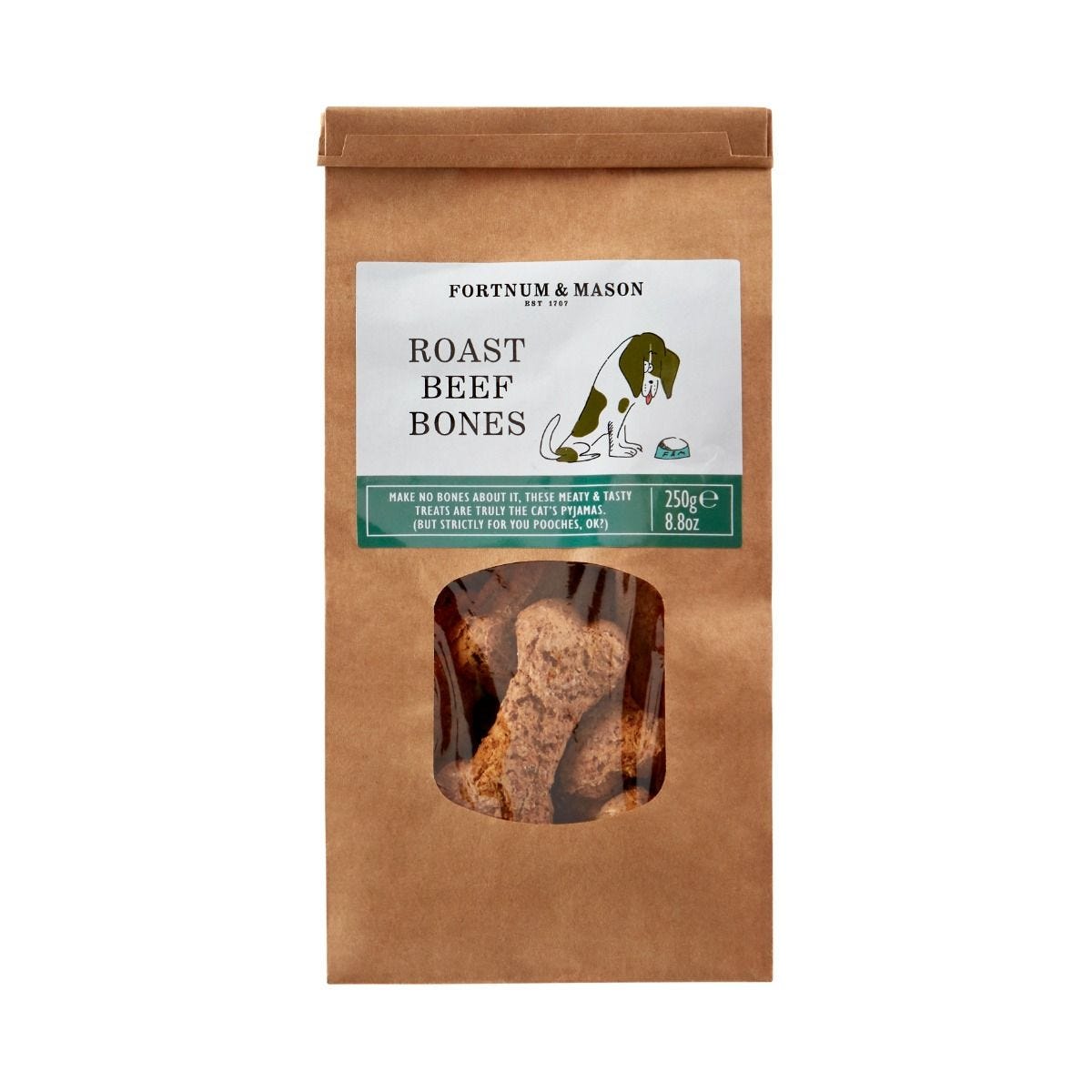 Beef bones dog treat from Norfolk, UK (British brand)