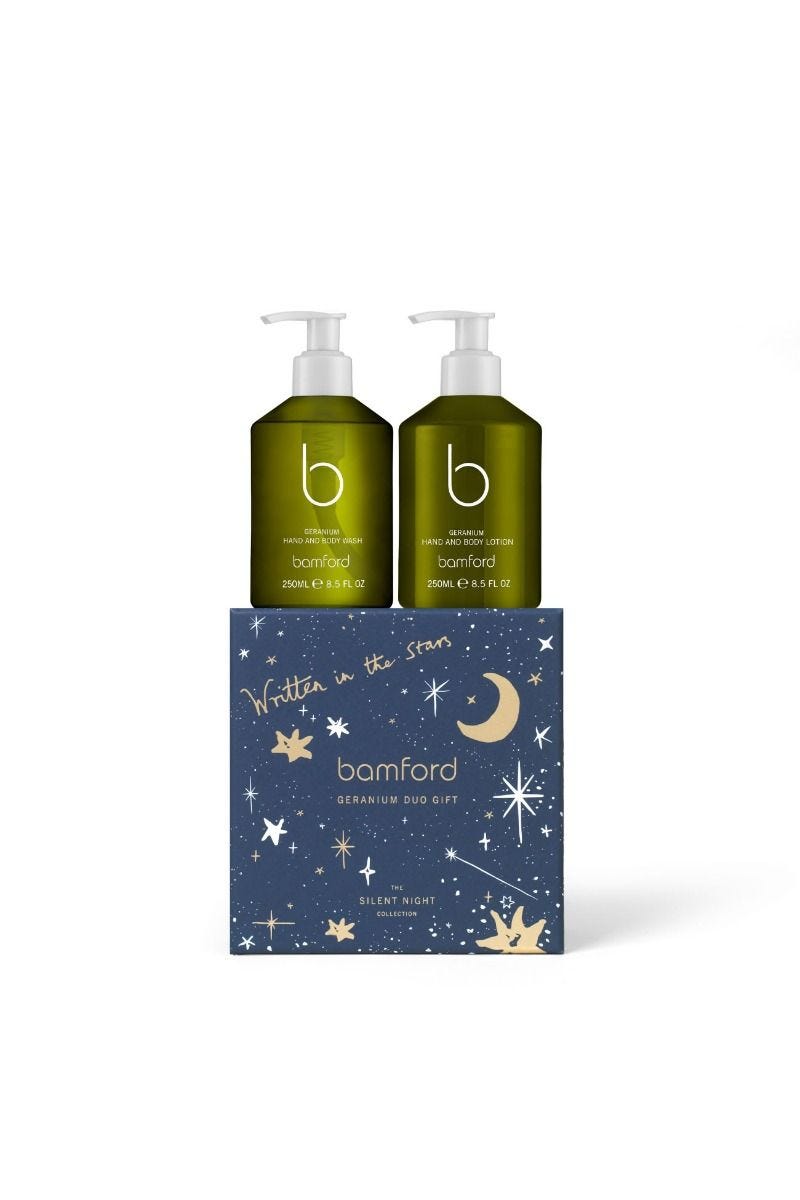 Bamford Geranium Duo Gift Set 250ml each - British product