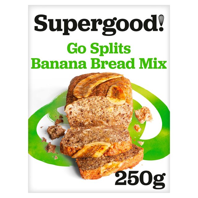 Supergood! Bakery Gluten Free & Vegan Go Splits Banana Bread Mix   250g GOODS M&S   