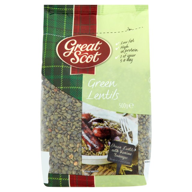 Great Scot Green Lentils   500g GOODS M&S   