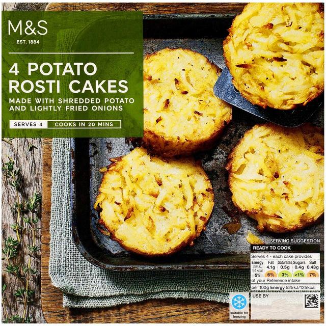 M&S 4 Potato Rosti Cakes   300g GOODS M&S   