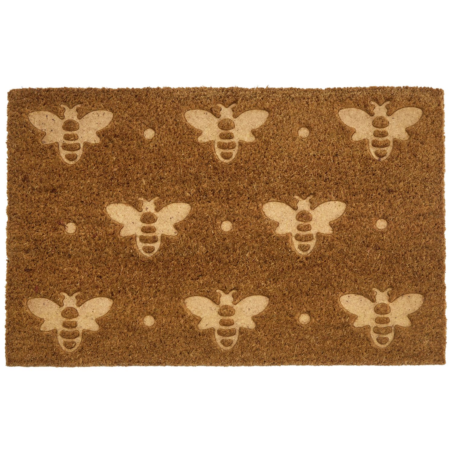 Argos Home bee debossed coir mat 40x60cm, imported from the UK
