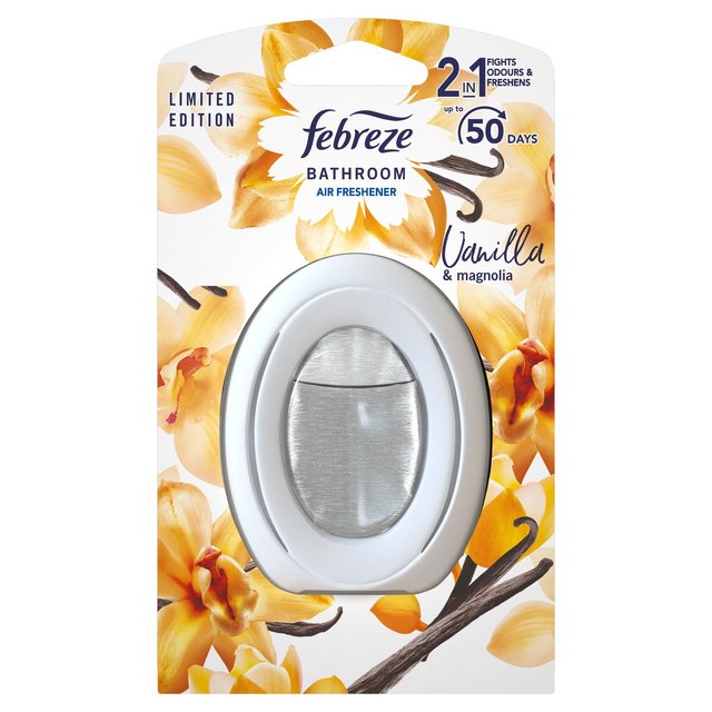 Febreze Air Freshener Vanilla Bathroom Gel GOODS M&S   