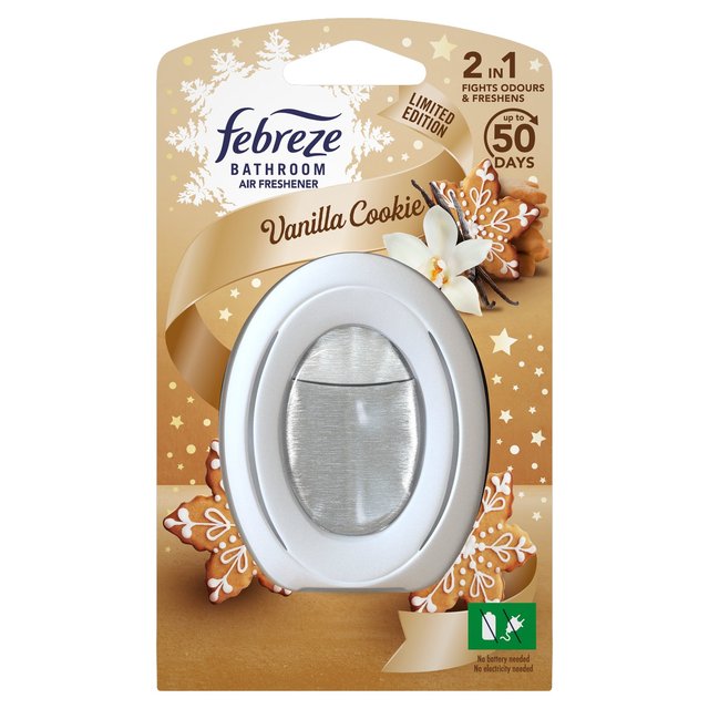 Febreze Air Freshener Vanilla Bathroom Gel GOODS M&S   