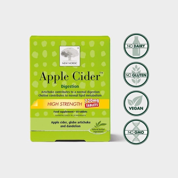 New Nordic High Strength Apple Cider 60 Tablets 720mg Apple Cider Supplements Holland&Barrett   