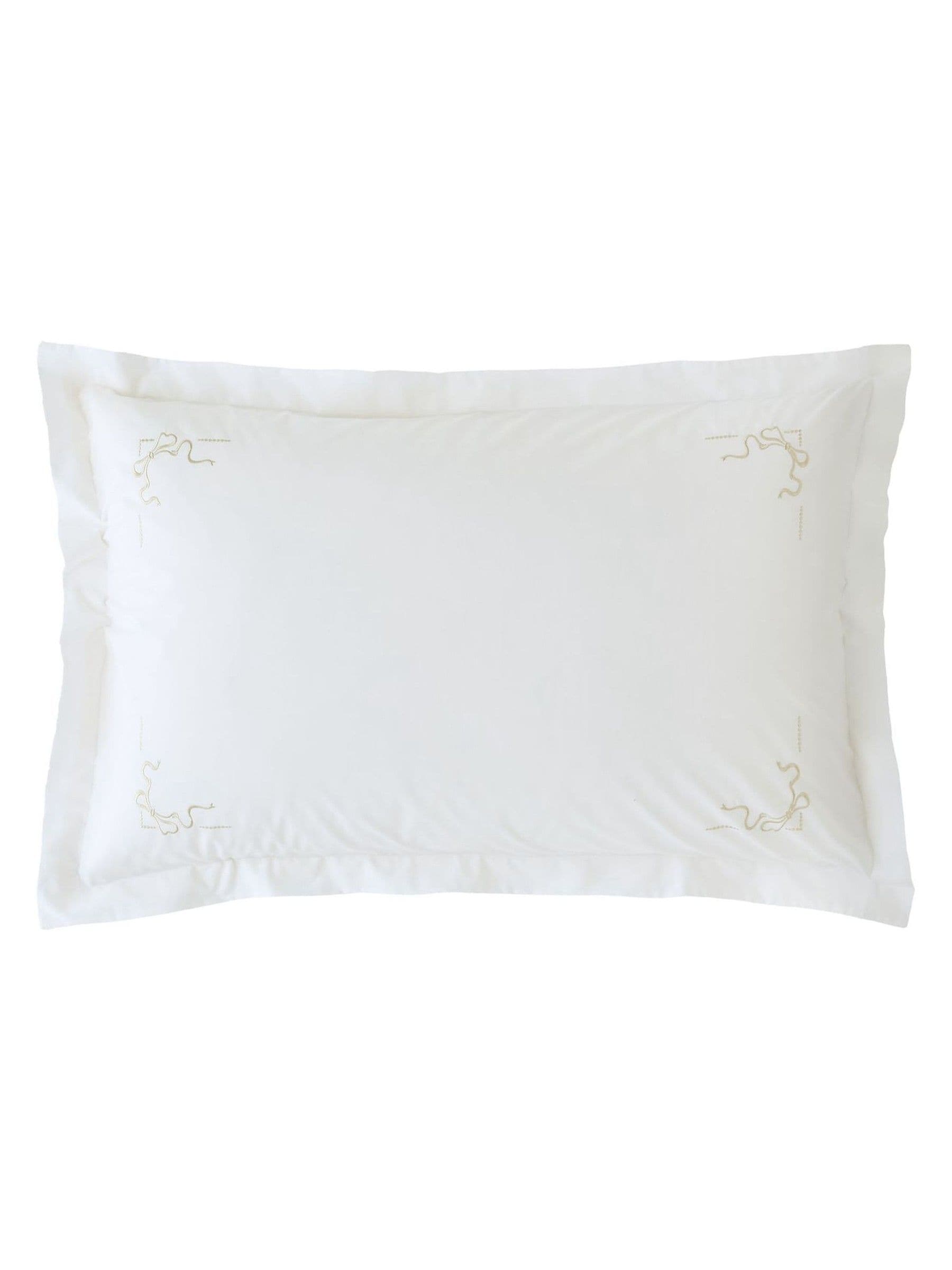 Historic Royal Palaces bow embroidery 200 thread count pillowcases - British product