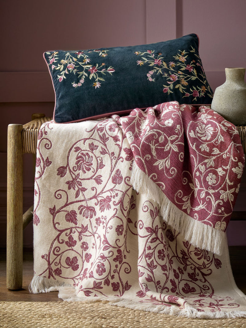 Historic Royal Palaces embroidered cushion 30x50cm, UK version
