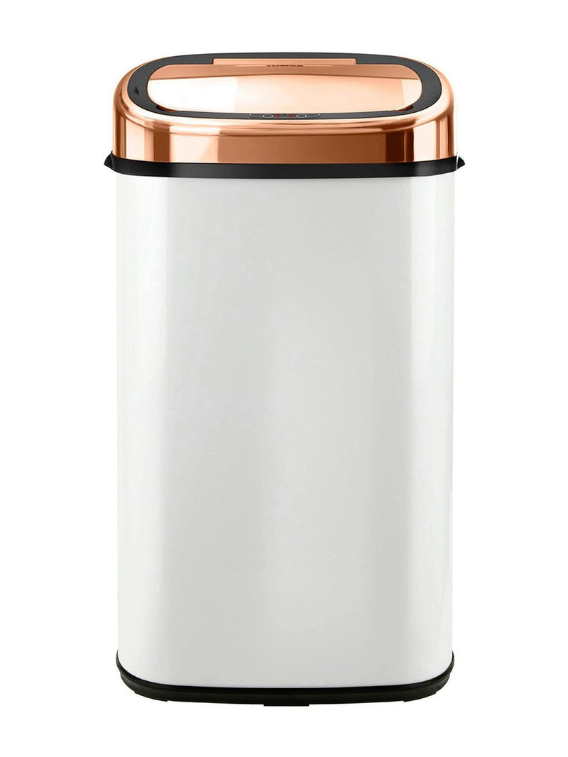 Poubelle de cuisine à capteur Tower Blanc et Or Rose 58L (marque britannique)