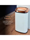 Tower White and Rose Gold sensor kitchen bin 58L (British brand)