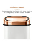 Tower White and Rose Gold sensor kitchen bin 58L (British brand)