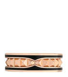 Bvlgari rose gold and black ceramic B.zero1 ring (British brand)