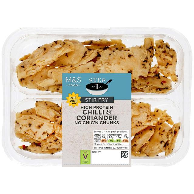 M&S Chilli & Coriander No Chic'n Chunks   175g