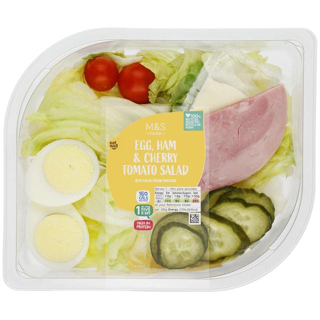 M&S Egg Ham & Cherry Tomato Salad   250g GOODS M&S   