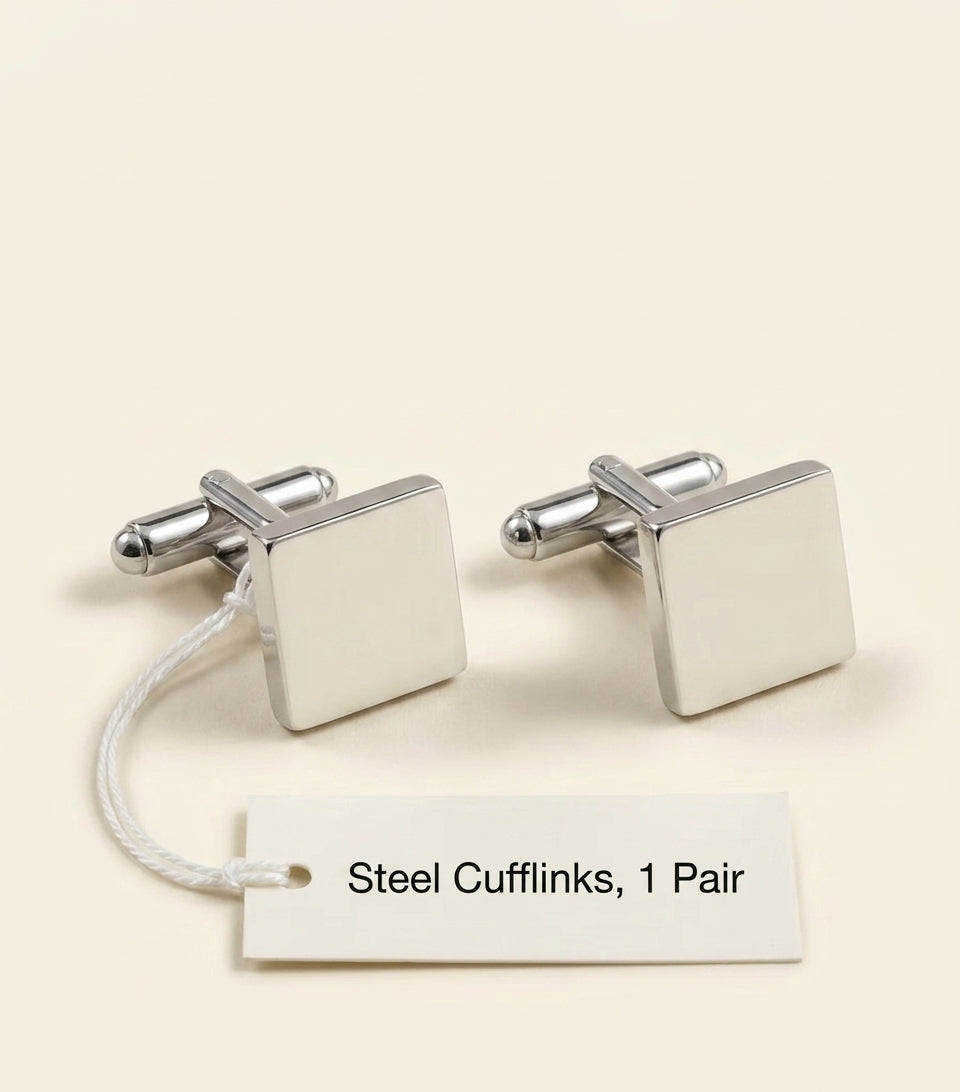 Cartier Santos de Cartier cufflinks sterling silver mother-of-pearl, imported from the UK