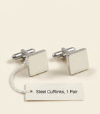 Cartier Santos de Cartier cufflinks sterling silver mother-of-pearl, imported from the UK