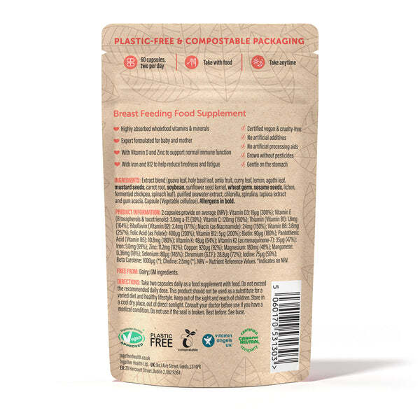 Together Health breastfeeding multivitamin 60 capsules (British brand)