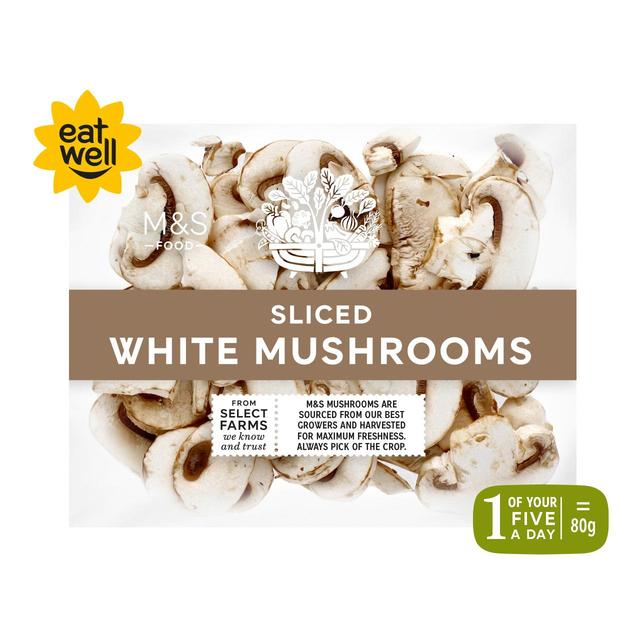 M&S Sliced White Mushrooms   225g