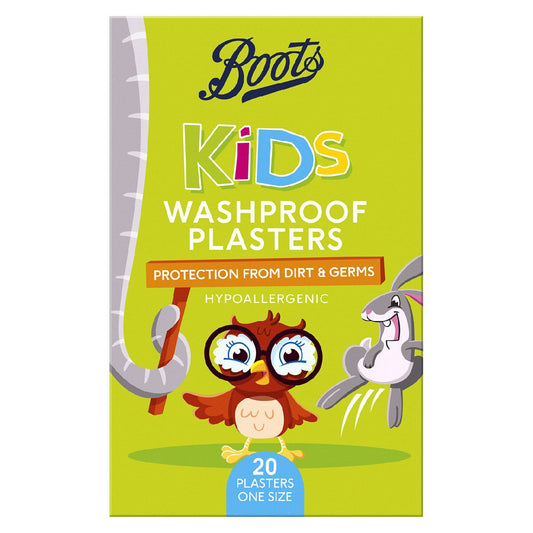 Boots Kids Washproof Plasters - 20 Pack Baby Healthcare Boots   