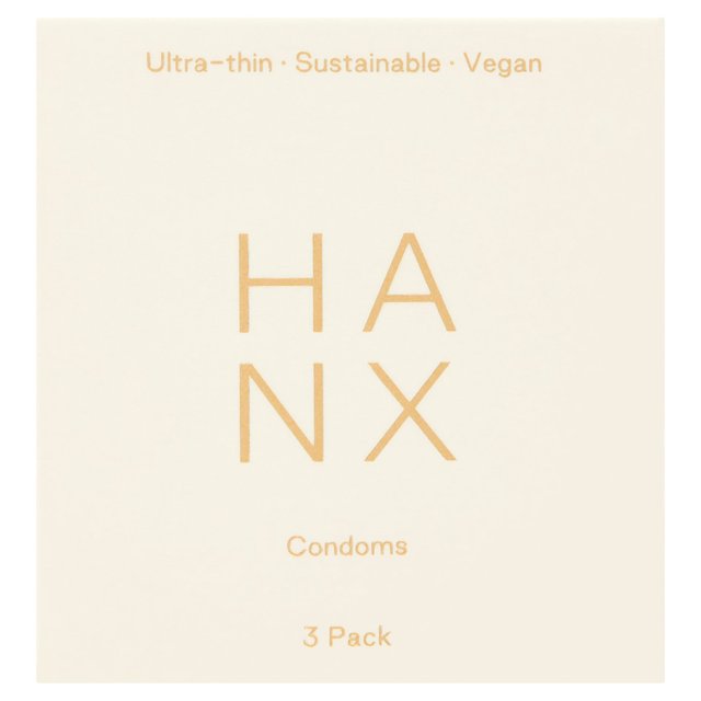 HANX Ultra Thin Vegan Condoms   3 per pack GOODS M&S   