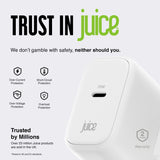 Juice 70W USB-C laptop charger with 2m cable, British brand