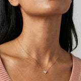 MUCHV small heart necklace with cubic zirconia, UK version