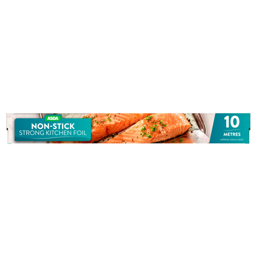 ASDA Non-Stick Strong Kitchen Foil 10 Metres Accessories & Cleaning ASDA   