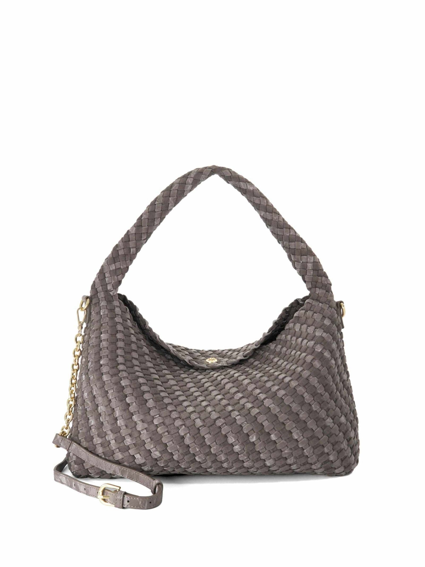 Dune London brown deliberate large woven slouch bag (British brand)