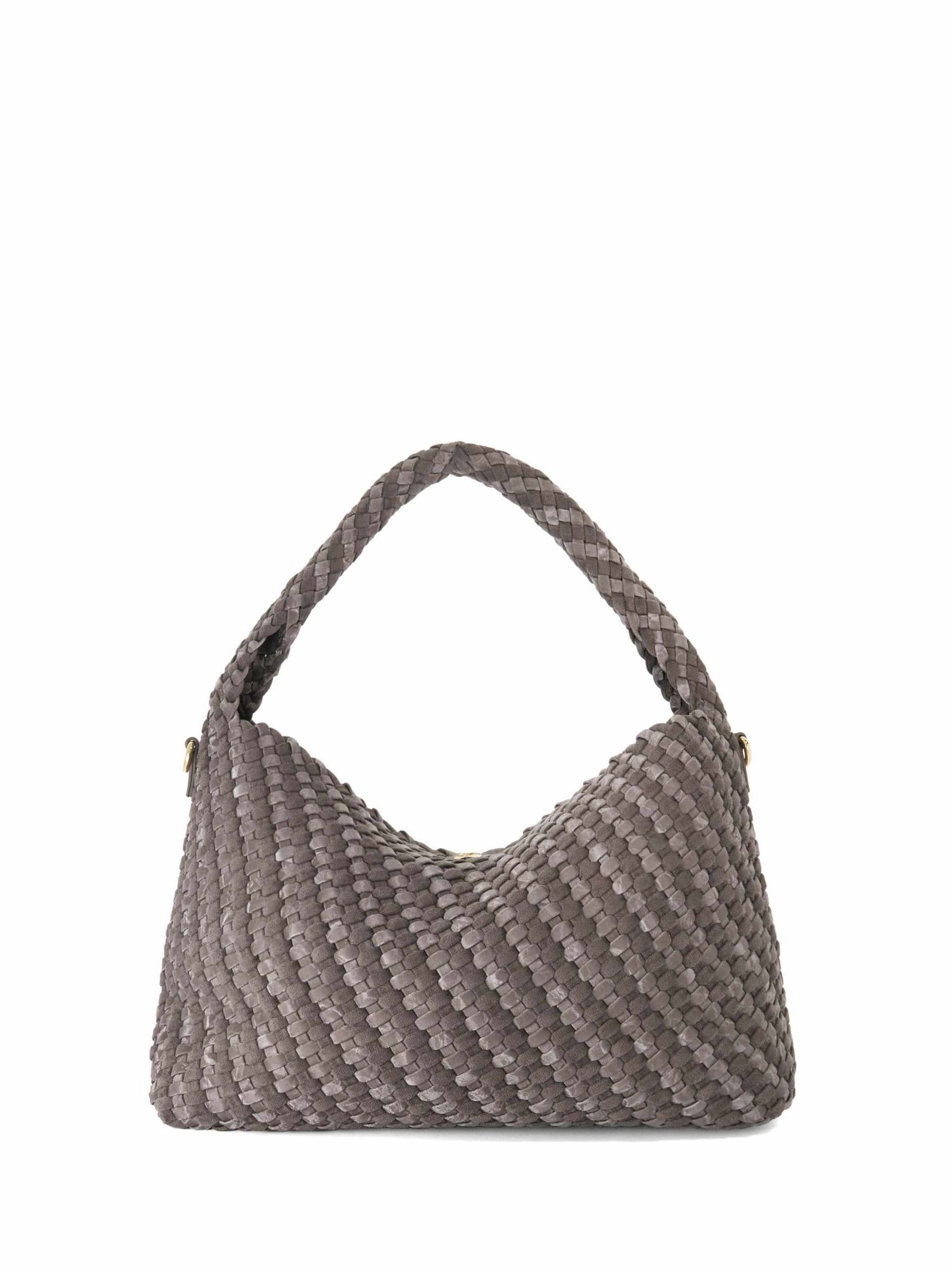 Dune London brown deliberate large woven slouch bag (British brand)