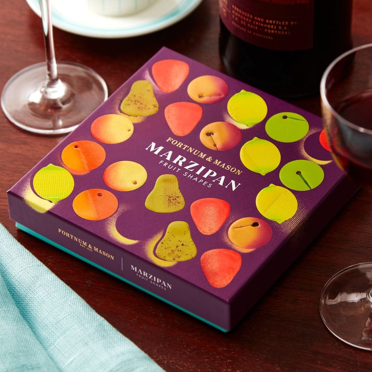 Marzipan fruits 275g rainbow box, imported from the UK