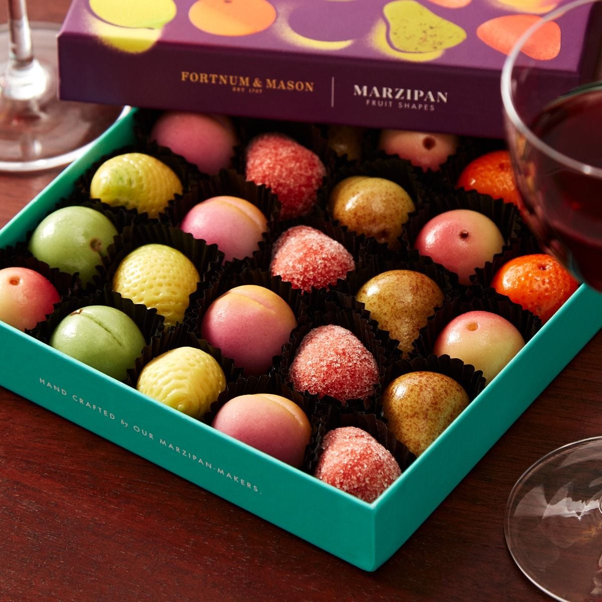 Marzipan fruits 275g rainbow box, imported from the UK
