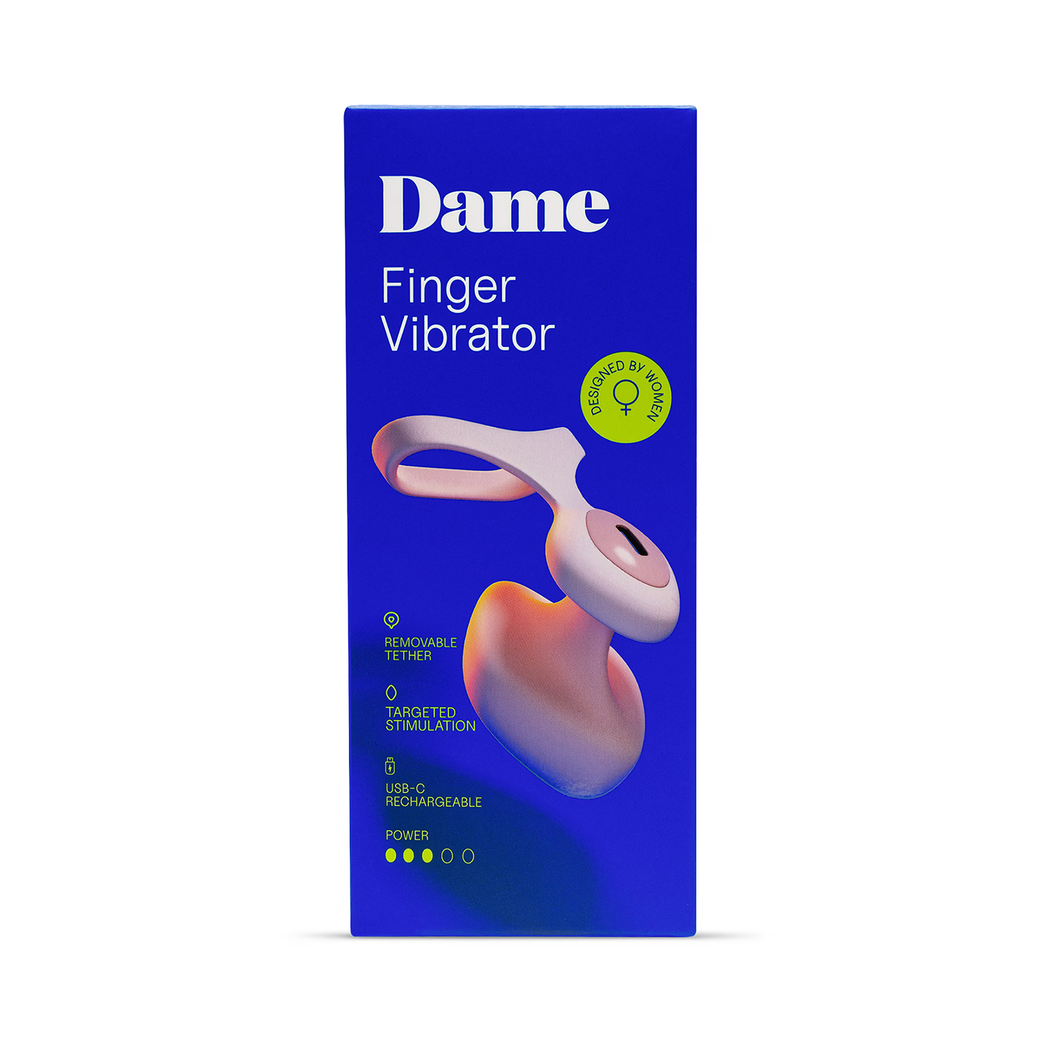 Dame Fin 2.0 finger vibrator 3 inch UK version