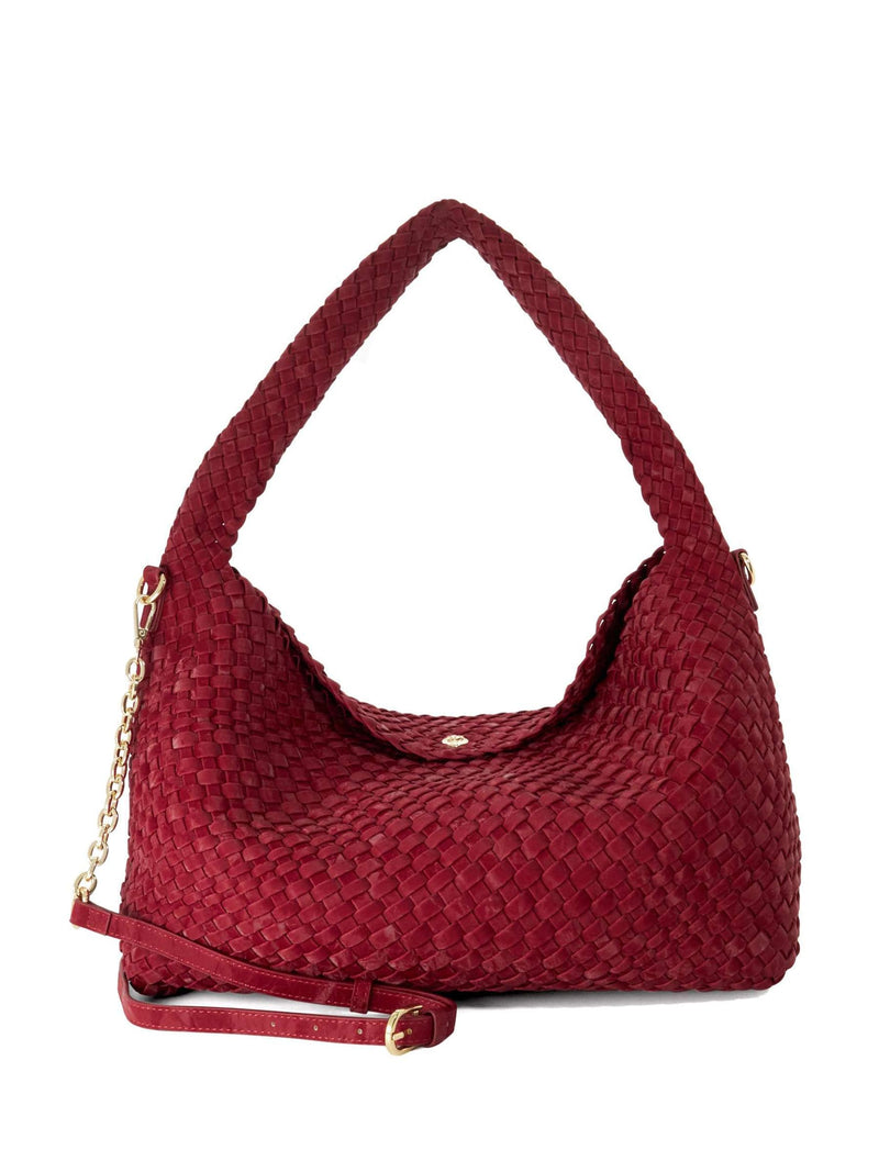 Dune London Brown Deliberate Large Woven Slouch Bag