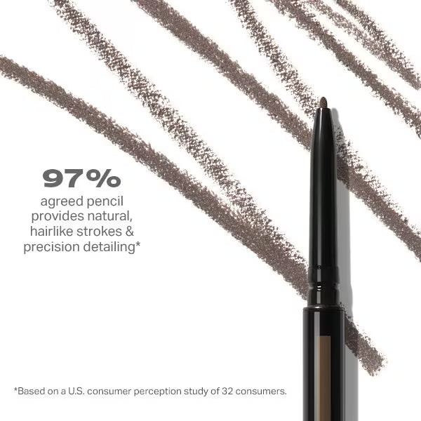 Morphe Micro Brow Pencil Chocolate Mousse, imported from the UK