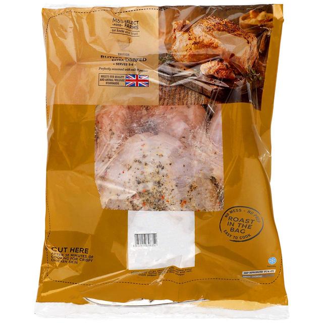 M&S British Ready to Cook Seasoned Extra Large Chicken   Typically: 2.35kg GOODS M&S   