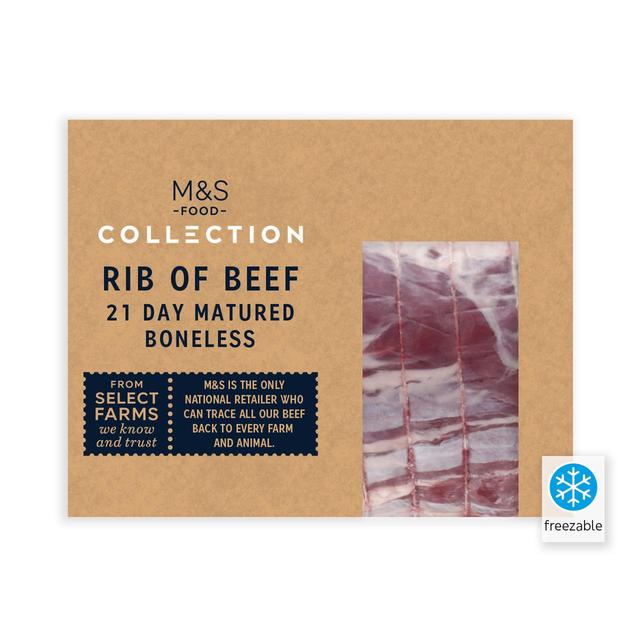 M&S Select Farms British Rib of Beef   Typically: 1.6kg GOODS M&S   